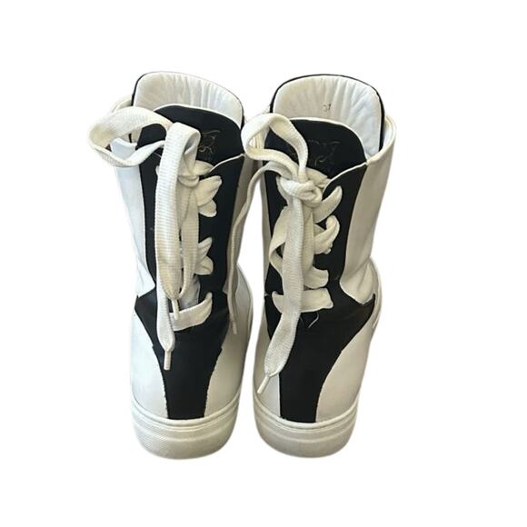 LITA by Ciara Fang White Front-Zip Hi-Top Sneakers – Size 6.5 / EU 37 - Picture 4 of 8